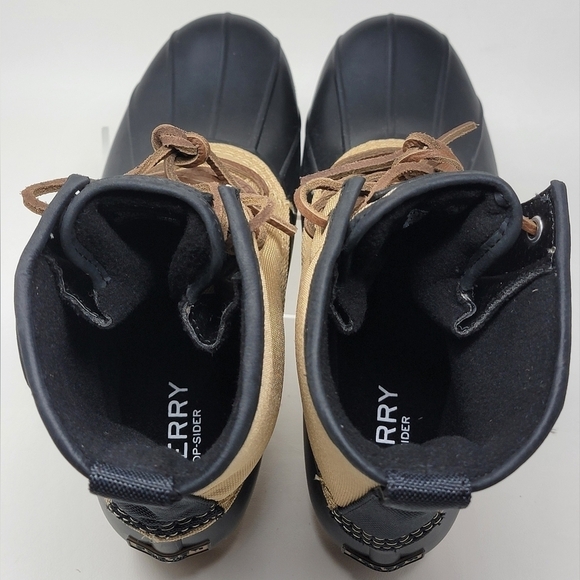 Sperry STS 24642 Men\'s  SeaCycled Black Brown Saltwater Duck Boot US Size 11 New main image 6